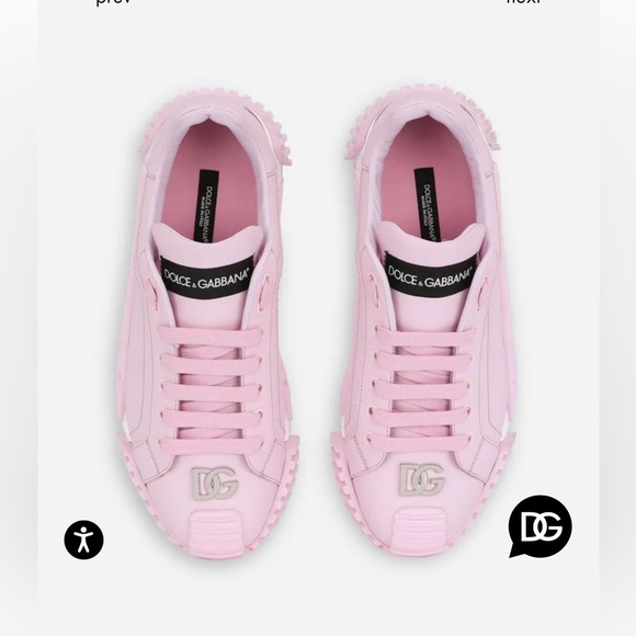 Dolce & Gabbana Leather NS1 Sneakers In Pink - Picture 4 of 11